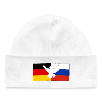 Amitié germano-russe - Bonnet bébé bio - blanc - Devant