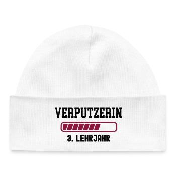 Apprentissage plâtrier 3ème année d’apprentissage apprentissage plâtrier - Bonnet bébé bio - blanc - Devant