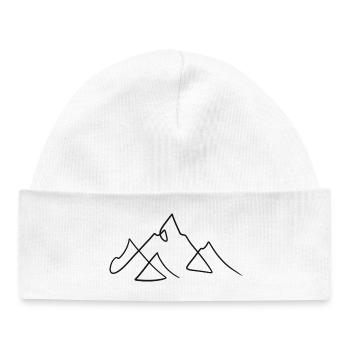 Moving Mountains - Baby Organic Beanie - white - Front