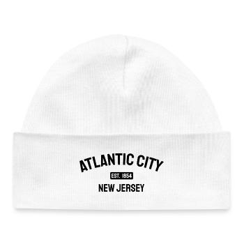 Atlantic City - Est. 1854 - New Jersey - USA - Baby Organic Mütze - Weiß - Vorne