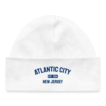 Atlantic City - Est. 1854 - New Jersey - USA - Baby Organic Mütze - Weiß - Vorne