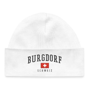Burgdorf Schweiz Emblem - Baby Organic Mütze - Weiß - Vorne