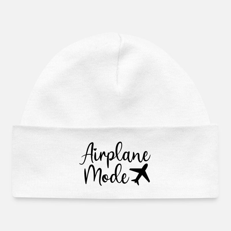 Mode avion : Style Aviation de Voyage - Bonnet bébé bio - blanc