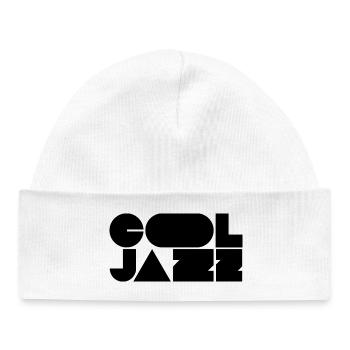 Logo jazz audacieux et cool - Bonnet bébé bio - blanc - Devant