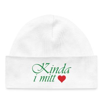 Irgendwie in meinem Herzen - Baby Organic Mütze - Weiß - Vorne