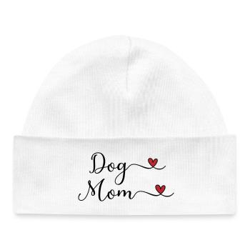 Chiens Maman - Bonnet bébé bio - blanc - Devant