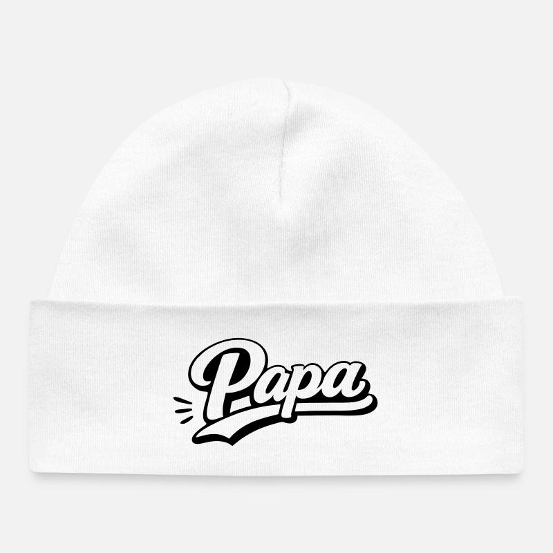 Papa - Bonnet bébé bio - blanc
