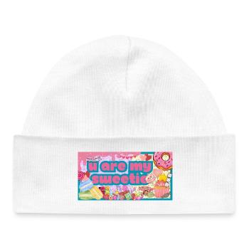Tu es mon chéri - Bonnet bébé bio - blanc - Devant