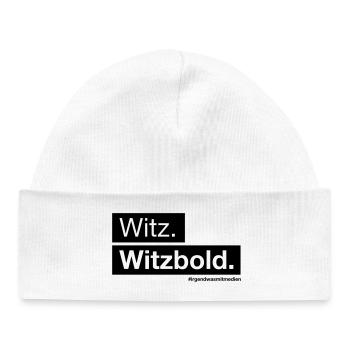 Joke. Joker. - Baby Organic Beanie - white - Front
