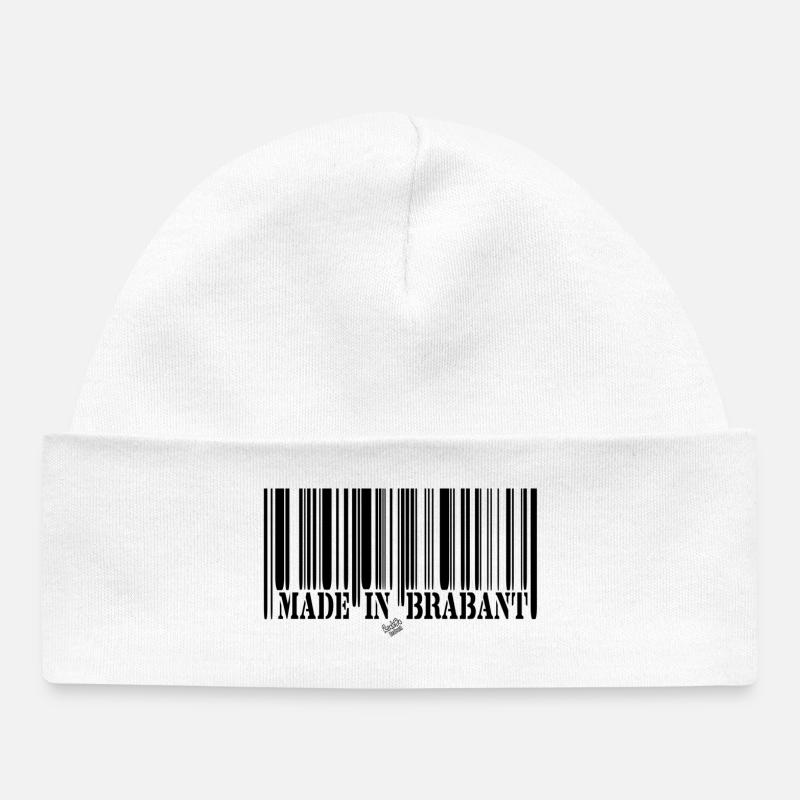 BARCODE Made in Brabant - Bonnet bébé bio - blanc