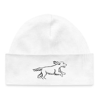 Cocker spaniel - Baby Organic Beanie - white - Front