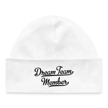 dream team member - Bonnet bébé bio - blanc - Devant