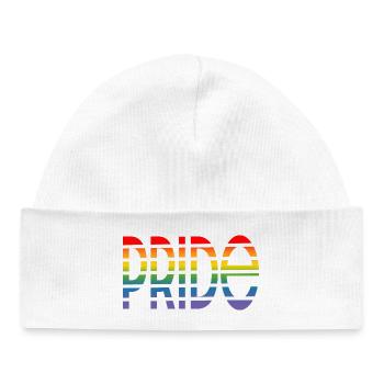 lgbtqi Pride cutOut LGBT lgbtqi queer - Baby Organic Beanie - white - Front