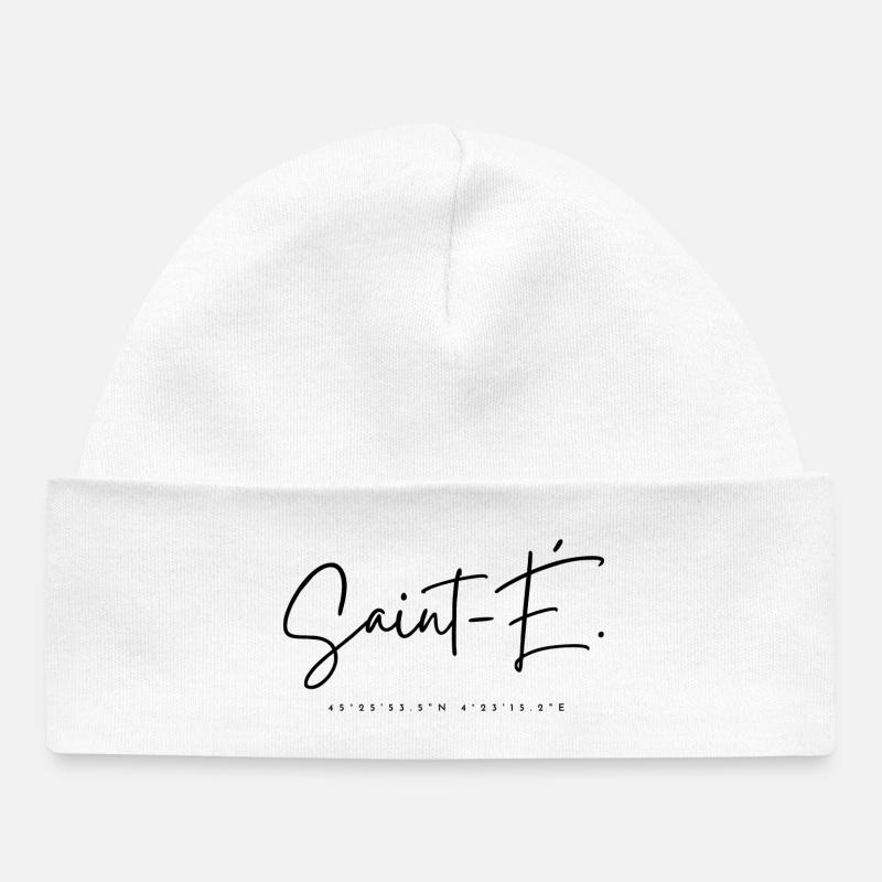 Saint-étienne - cadeau - hollywood - Bonnet bébé bio - blanc