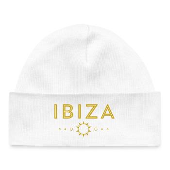 IBIZA-Golden Sun Design - Bonnet bébé bio - blanc - Devant