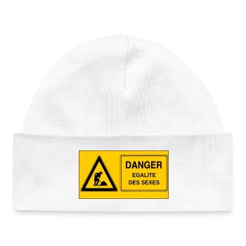 Gender equality - Baby Organic Beanie - white - Front