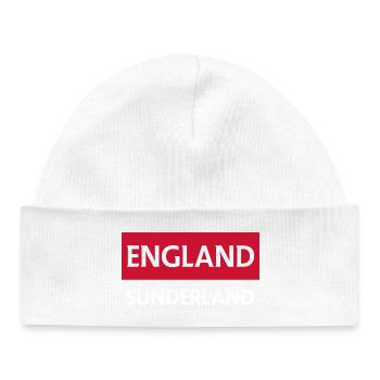 England Skyline der Stadt Sunderland - Baby Organic Mütze - Weiß - Vorne