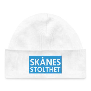 Skånes Pride Design - Baby Organic Beanie - white - Front