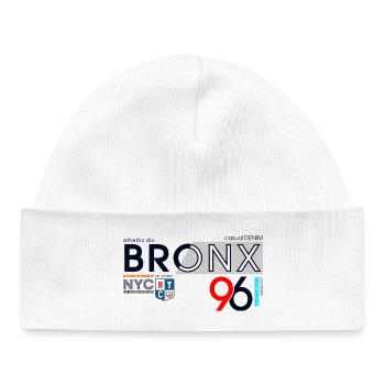 Design streetwear urbain du Bronx - Bonnet bébé bio - blanc - Devant