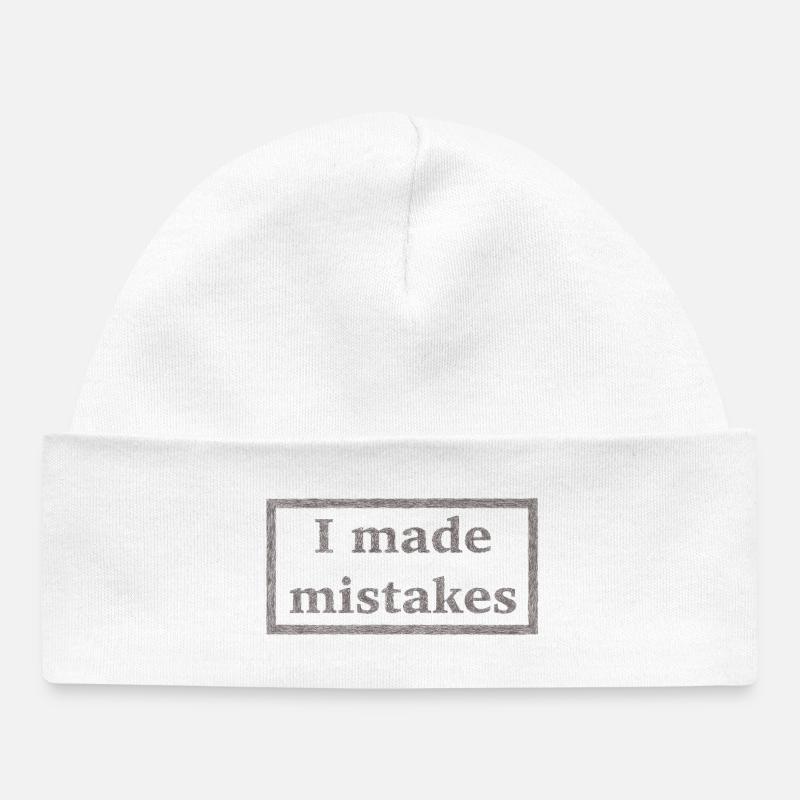 Mistakes - Bonnet bébé bio - blanc