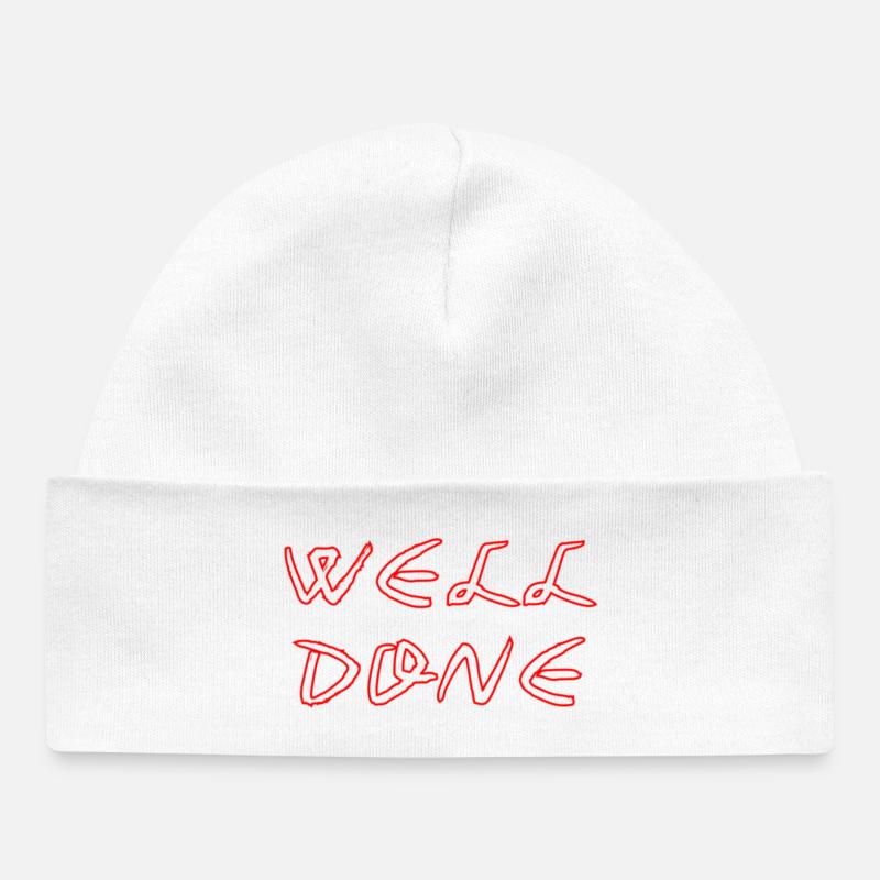 WELL_DONE - Baby Organic Beanie - white