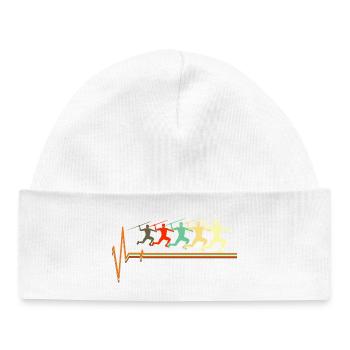 Javelin Thrower Athlete Track And Field UK - Baby Organic Beanie - white - Front