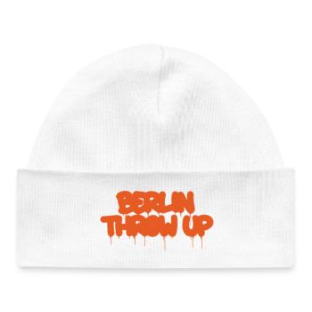 Orange Graffiti Berlin - Bonnet bébé bio - blanc - Devant