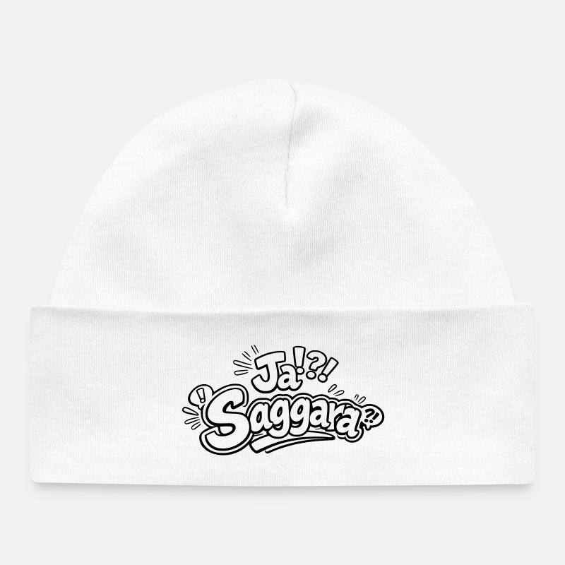 Yes Saggara - Baby Organic Beanie - white