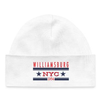 Williamsburg NYC 1954 Retro - Baby Organic Beanie - white - Front