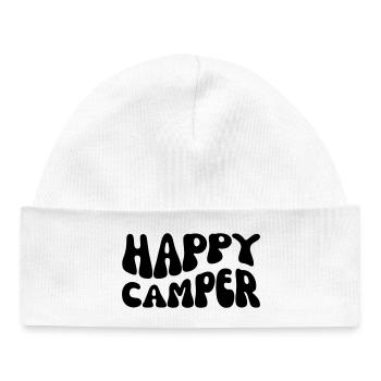 Campeur heureux - Bonnet bébé bio - blanc - Devant