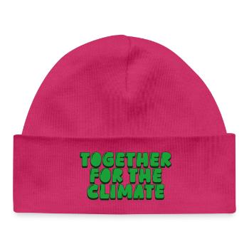 Ensemble pour le climat - Bonnet bébé bio - blanc - Devant