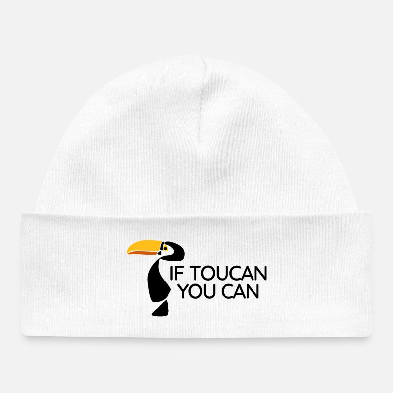 Toucan - Tu peux - Bonnet bébé bio - blanc