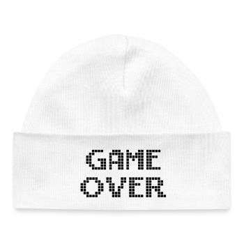 Game Over - Bonnet bébé bio - blanc - Devant