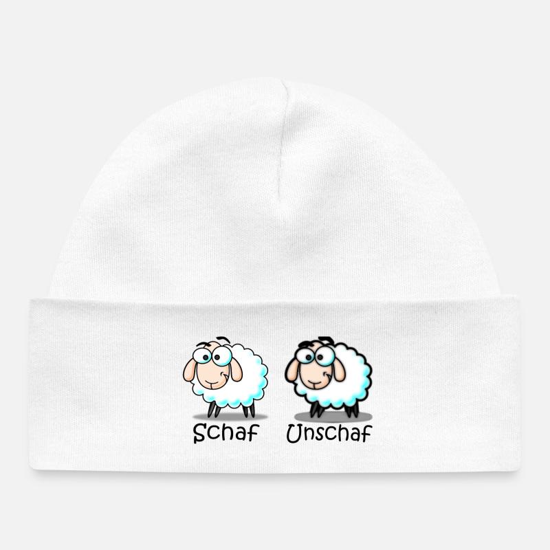 mouton - Bonnet bébé bio - blanc