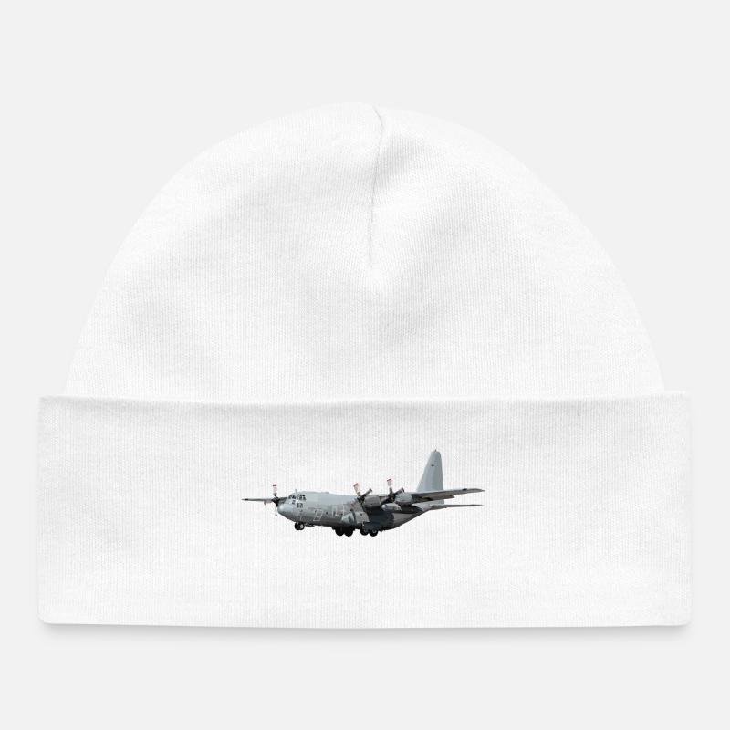 C-130 Hercules - Bonnet bébé bio - blanc