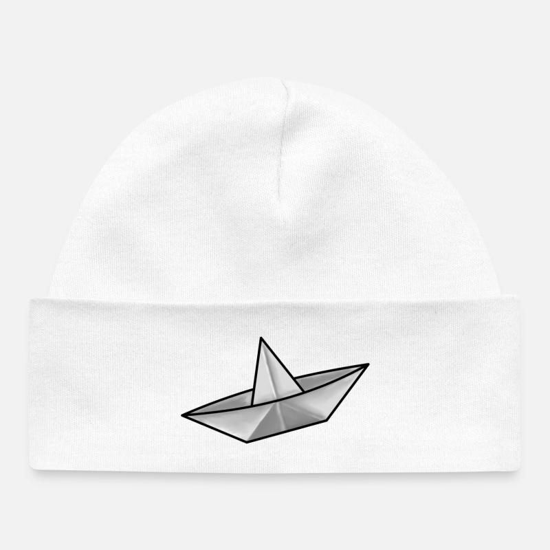 Bateau - Bonnet bébé bio - blanc