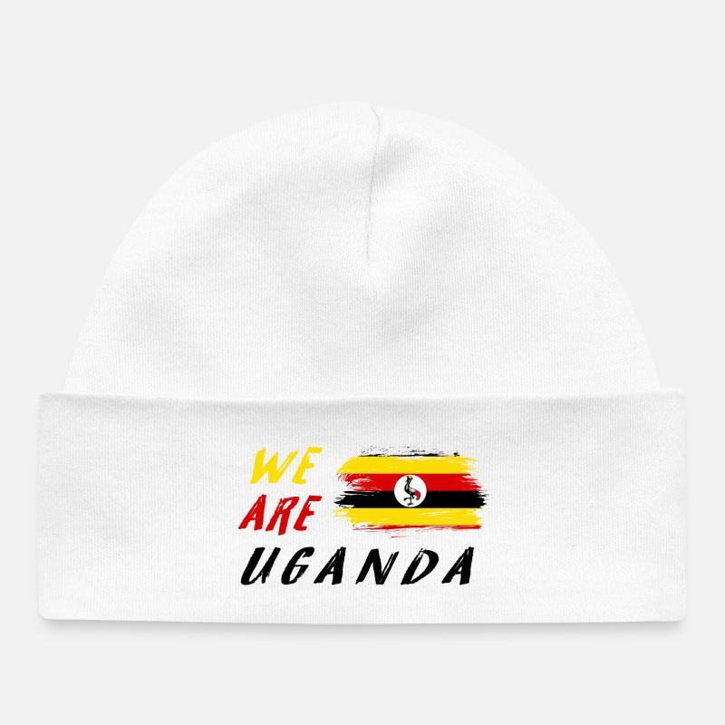 nous sommes l'Ouganda - Bonnet bébé bio - blanc