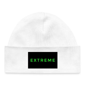 Flashy Extreme logo - Baby Organic Beanie - white - Front