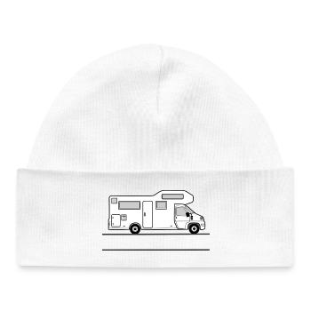 Bannière de camping-car - Bonnet bébé bio - blanc - Devant