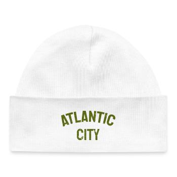 Atlantic City - Est. 1854 - New Jersey - USA - Baby Organic Mütze - Weiß - Vorne