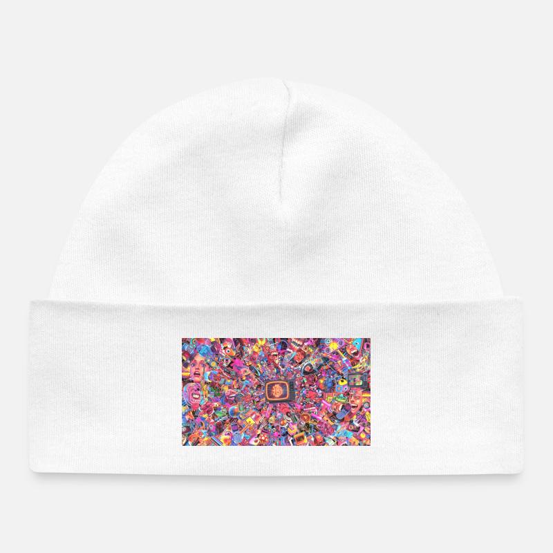 Bitcoin Bazooka - PopArt 4 - Bonnet bébé bio - blanc