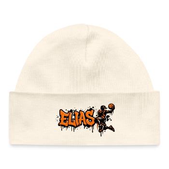 Elias Graffiti Dunk - Baby Organic Beanie - white - Front