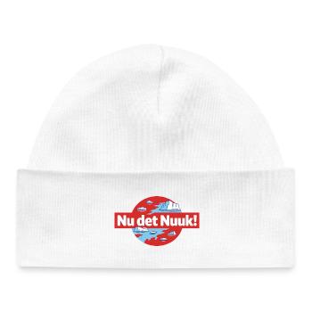 Nu det Nuuk, Greenland - Baby Organic Beanie - white - Front