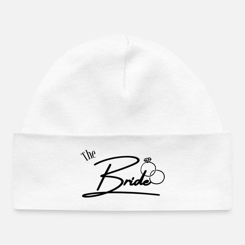 La Mariée - Bonnet bébé bio - blanc