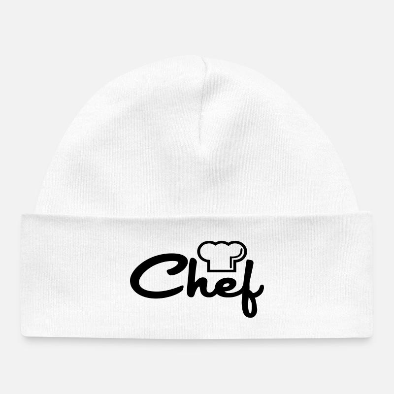 Chef de cuisine - Baby Organic Beanie - white