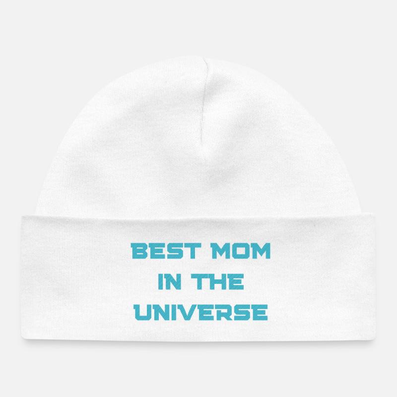 Meilleure maman de l’univers - Bonnet bébé bio - blanc