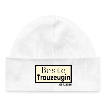 Meilleure demoiselle d’honneur du mariage 2026 - Bonnet bébé bio - blanc - Devant
