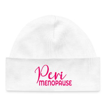 Wechseljahre Frauen Perimenopause - Baby Organic Mütze - Weiß - Vorne