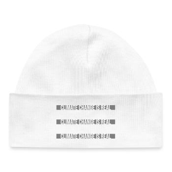 Climate Change Is Real Climate Change Science - Baby Organic Beanie - white - Front