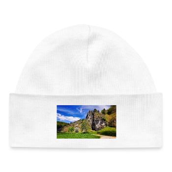 Dream tour along the Black Laber, Upper Palatinate - Baby Organic Beanie - white - Front
